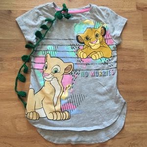 Disney Lion King XS girls short sleeve top